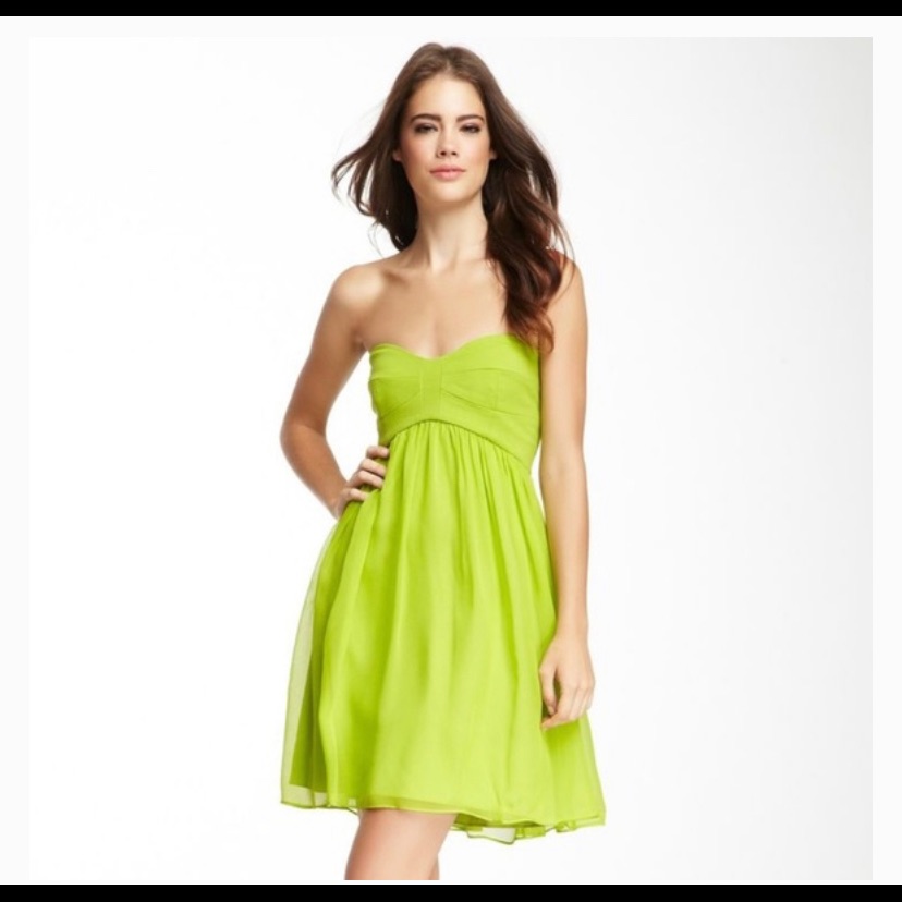 Dianevonfurtenger Green Lime Strap Dress Size 6